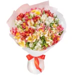 Букет из 25 альстромерий яркий микс